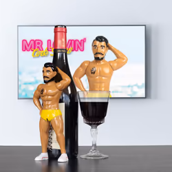 Mr Lovin' Corkscrew Wine Bottle Opener, Bottle Opener, Corkscrews Wine Bottle Opener, The Tall, Dark, Handsome Bar Keepers Friend Funny Gift, Hen Do