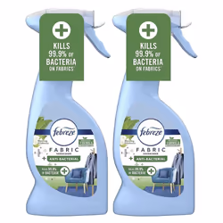 Febreze Fabric Freshener Antibacterial Spray - Pack of 2 x 500ml Morning Freshness Water-Based mula Fabric Spray, Carpet Fres ...
