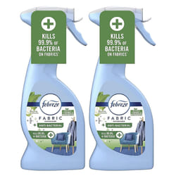 Febreze Fabric Freshener Antibacterial Spray - Pack of 2 x 500ml Morning Freshness Water-Based mula Fabric Spray, Carpet Freshener Odour Eliminator