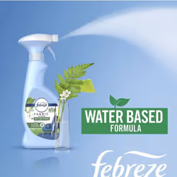 Febreze Fabric Freshener Antibacterial Spray - Pack of 2 x 500ml Morning Freshness Water-Based mula Fabric Spray, Carpet Freshener Odour Eliminator