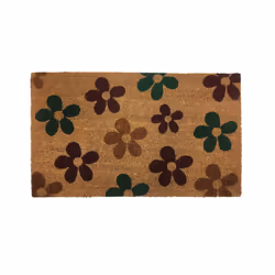 Printed Outdoor Welcome Coir Mat 75cm x 45cm (5 Designs) - Flowers