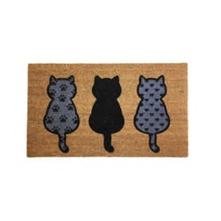 Printed Outdoor Welcome Coir Mat 75cm x 45cm (5 Designs) - Kittens
