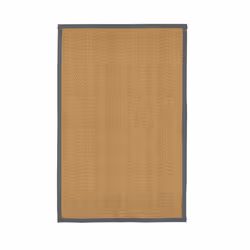 Natural Herringbone Weave Coir Rug or Runner with Coloured Border (7 Colours) - Grey