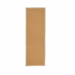 Natural Herringbone Weave Coir Rug or Runner with Coloured Border (7 Colours) - Natural