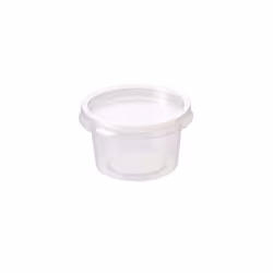 - 50pcs 4oz Clear Round Plastic Takeaway Sauce Pots With Lids - Deli Pots For Dip Ketchup Chutney - Containers For Slime Wax ...