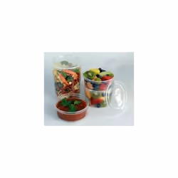 - 50pcs 4oz Clear Round Plastic Takeaway Sauce Pots With Lids - Deli Pots For Dip Ketchup Chutney - Containers For Slime Wax Melts