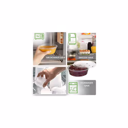 - 100pcs 2oz Clear Round Plastic Takeaway Sauce Pots With Lids - Deli Pots For Dip Ketchup Chutney - Containers For Slime Wax Melts