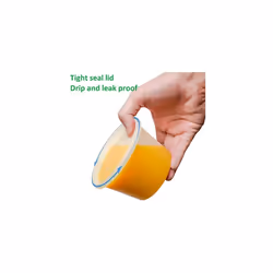 - 100pcs 2oz Clear Round Plastic Takeaway Sauce Pots With Lids - Deli Pots For Dip Ketchup Chutney - Containers For Slime Wax Melts