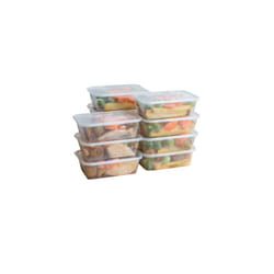 - 50pcs 500ml Clear Plastic Microwave Containers With Lids - Food Tubs Ideal For Takeaways & Restaurants - BPA Free