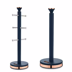 Tower Cavaletto Midnight Blue 6pc Kitchen Set Bread Bin Canisters Pole