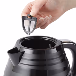 Swan Symphony Kettle & 2 Slice Toaster Contemporary Set in Black