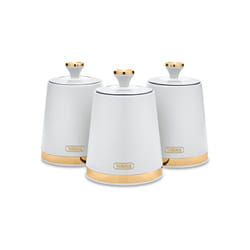 Tower Cavaletto Canisters Set Champagne Gold T826131WHT (Optic White)