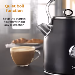 Tower Renaissance Black Kettle 4 Slice Toaster & 800W 20L Microwave