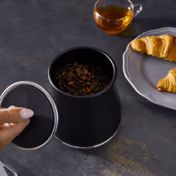 Tower Renaissance Black Tea, Coffee & Sugar Canisters T826176BLK
