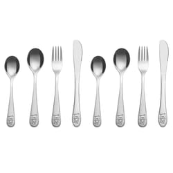 8PC Little Bear Stainless Steel Cutlery Kids Safe Flatware Tableware Set