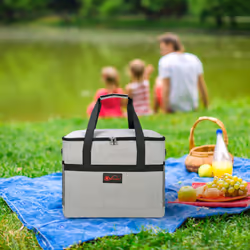 Vinsani Cooler Bag Large Capacity Storage Bag - Vinsani 20L Gray Cooler Bag