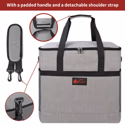 Vinsani Cooler Bag Large Capacity Storage Bag - Vinsani 40L Gray Cooler Bag