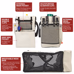 Vinsani Cleaning Caddy Multifunctional Storage Organiser Bag