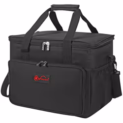 24L Black Cooler Bag Insulated Picnic Storage Bag for Picnic Camping