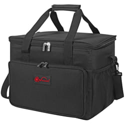24L Black Cooler Bag Insulated Picnic Storage Bag for Picnic Camping
