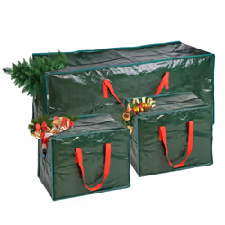 Vinsani® 3pcs Extra Lage Christmas Tree Storage Bags Waterproof Durable Xmas Tree Accessories Décor Organiser with Handles ...