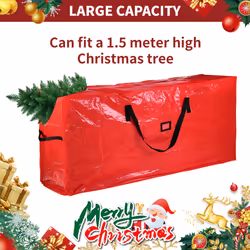 Vinsani Christmas Tree Storage Bag Dual Zip Garland Xmas Decorations