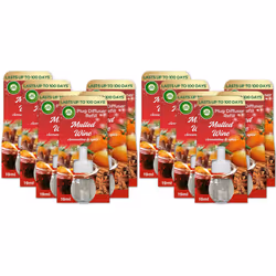 12x Air Wick Mulled Wine Clementine & Spice Electrical Plug In Refill