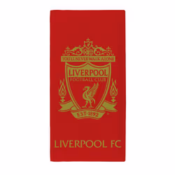 LFC Liverpool Football Club Bath Beach Towel Red Gold YNWA Official Merch
