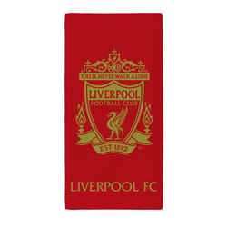 LFC Liverpool Football Club Bath Beach Towel Red Gold YNWA Official Merch