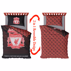 Liverpool Football LFC Mesh Duvet Cover Set - Single