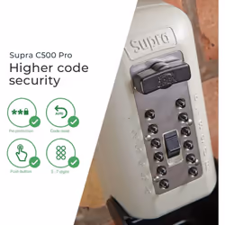SUPRA C500 Pro Key Safe (2nd Generation) - High Security Police Preferred Outdoor Key Storage Device - Additional view 6