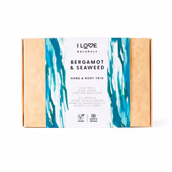 Naturals Hand and Body Trio Bergamot and Seaweed, Body Wash, Hand Cream and Hand and Body Soap