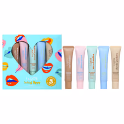 Being Lippy Lip Care Set by I Love Cosmetics for Women - 5 Pc 0.5oz Cheeky Puckers Coconut Cream Exfoliating Lip Scrub