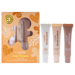 Cosy Kisses Lip Care Trio by I Love Cosmetics for Women - 3 Pc 0.5oz C