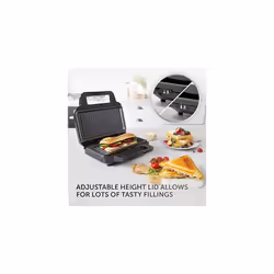 VST098 Panini Press, Black & Stainless Steel