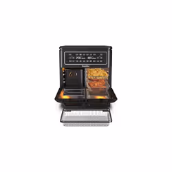 Breville Halo Flexi Air Fryer & Large Mesh Tray, Digital Dual Air Fryer Oven, 11L: Serves 10+, Fry, Bake, Grill, Roast & Rehe ...