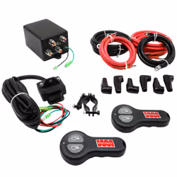 WINCHMAX Complete 12V Electric Winch Control Box, Handlebar Switch, Twin Wireless Remote Control