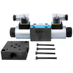 WINCHMAX CETOP3/NG6 24v Solenoid Valve and Manifold Subplate
