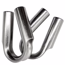 WINCHMAX Tubular Rope Thimble (PAIR) Stainless Steel for 10-12mm Diameter Winch Rope.