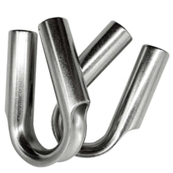 WINCHMAX Tubular Rope Thimble (PAIR) Stainless Steel for 10-12mm Diameter Winch Rope.