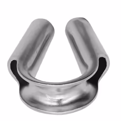 WINCHMAX Tubular Rope Thimble (PAIR) Stainless Steel for 10-12mm Diameter Winch Rope.