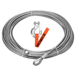 WINCHMAX Wire Rope 15m x 9.5mm, Hole Fix. 3/8 inch Clevis Hook. For winches up to 13,500lb