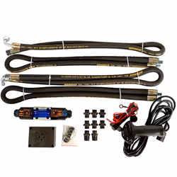 10,000lb Hydraulic Winch. 25m x 9.1mm Steel Rope. 24V System.