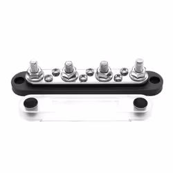 WINCHMAX Bus Bar 150a 4 x M8 terminal. Black.