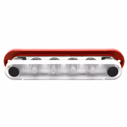 WINCHMAX Bus Bar 300a 6 x M10 terminal. Red.