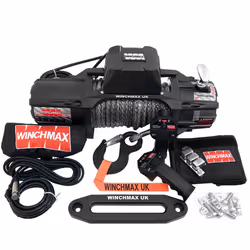 13,500lb 'SL' Military Grade 24V Winch. 28m x 11mm Dyneema Rope, Wireless Remote Controls.