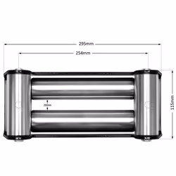 13,500lb 'SL'  Military Grade 24V Winch. 26m x 9.5mm Steel Rope.