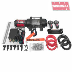 3,000lb (1,361kg) 24v Military Grade Winch. 15.5m x 5mm Dyneema Rope.