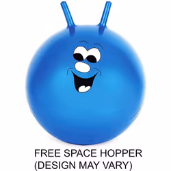 MCC Heavy Duty 6FT 8FT 10FT 12FT 14FT Outdoor Trampoline with Enclosure Net for Kids Spring Cover Ladder FREE Space Hopper - 8 FT