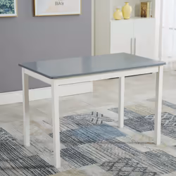 5pc MCC Classic Wooden Dining Table Set - Grey